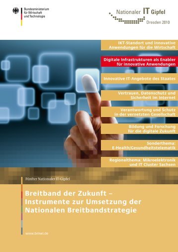 Breitband der Zukunft – Instrumente zur Umsetzung der Nationalen ...