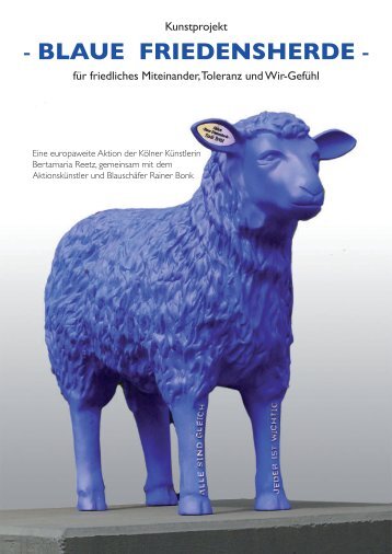 Blaue Friedensherde - Blaue Schafe