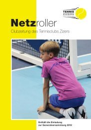 Ausgabe Februar 2012 - Tennisclub Zizers