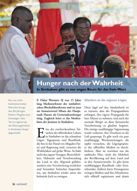 Das Magazin der Jesuitenmission