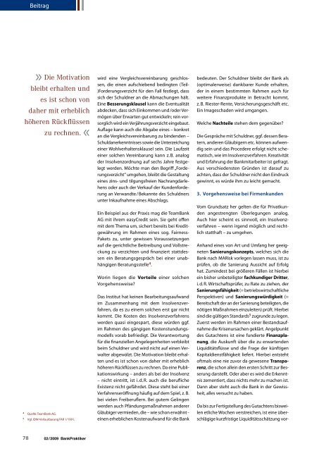 Ausgabe 02 / 2009 - BankPraktiker