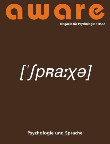 Psychologie und Sprache - aware – Magazin für Psychologie
