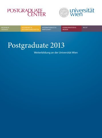 Gesamtbroschuere 2013.pdf, Seiten 1-19 - Postgraduate Center