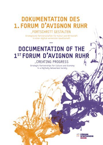 Dokumentation Des 1. Forum D'avignon ruhr Documentation ... - ecce