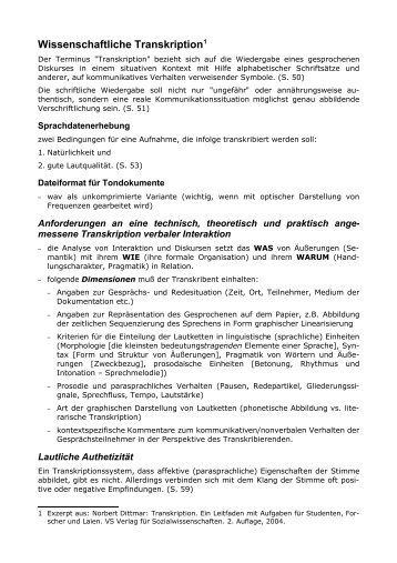 Wissenschaftliche Transkription1 - Audiotranskription.de