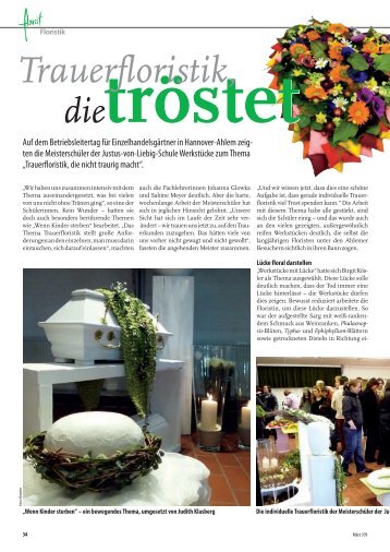 dietröstet Trauerfloristik - Floristmeisterschule Hannover