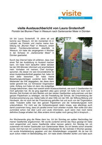 visite Austauschbericht von Laura Grotenhoff