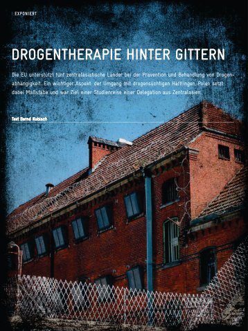 DROGENTHERAPIE HINTER GITTERN