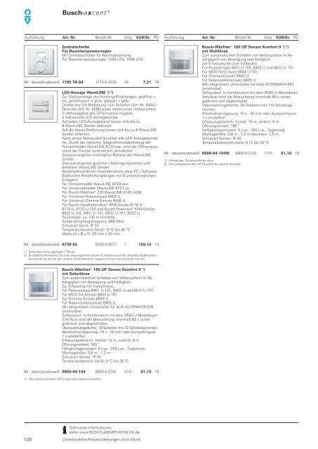 Busch-axcent® Akzente setzen. Orientierung geben.