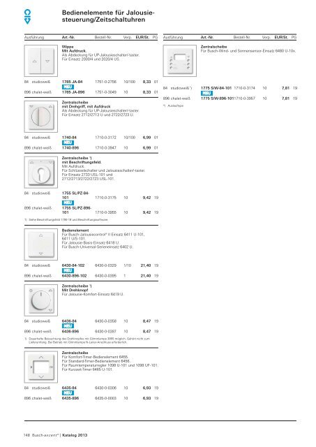 Buschaxcent® Zeitgemäße Akzente. In Farbe und Design.