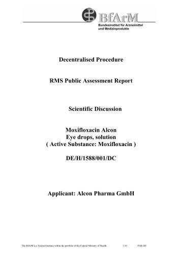 Decentralised Procedure RMS Public Assessment Report Scientific ...