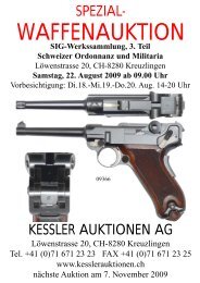 Schweizer Ordonnanz und Militaria - Kessler Auktionen GmbH