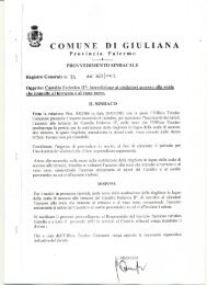 Palermo - Comune di Giuliana