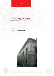 PALAZZO THIENE - forum center