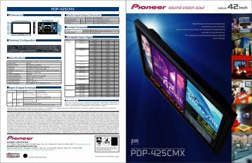 PIONEER PDP Features - Plasma TV Buying Guide