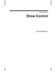 Show Control User's Guide - Alcorn McBride, Inc.