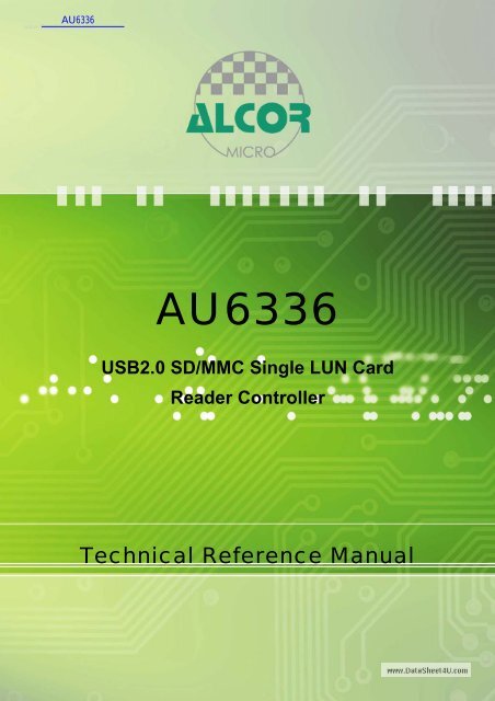 AU6336 USB2.0 SD/MMC Single LUN Card Reader Controller