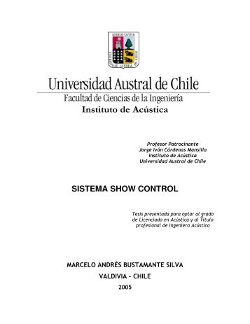 sistema show control - Tesis Electrónicas UACh - Universidad ...