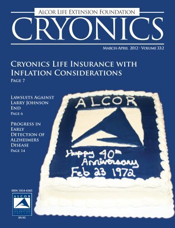 Cryonics Life Insurance with Inflation Considerations - Alcor Life ...