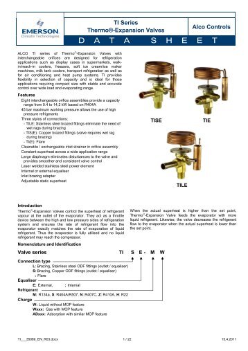 TI-L-E - Emerson Climate Technologies