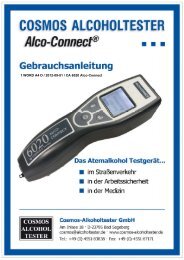 CA 6020 Alco-Connect - Cosmos-Alkoholtester GmbH
