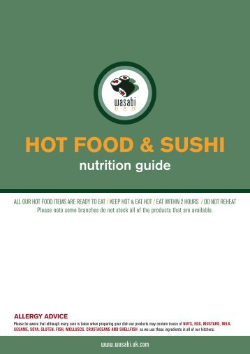 HOT FOOD & SUSHI - Wasabi - UK.com