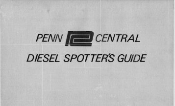 PC Diesel Spotters Guide - Unlikely Penn Central Railroad