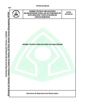 nton 05-026-04 1/67 norma técnica - Instituto Nicaragüense de ...