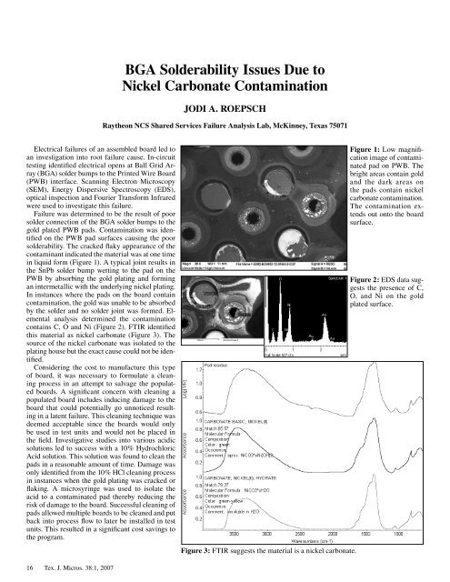 Texas Journal of Microscopy - Texas Society for Microscopy