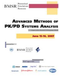 Advanced Methods of PK/PD Systems Analysis - Biomedical ...