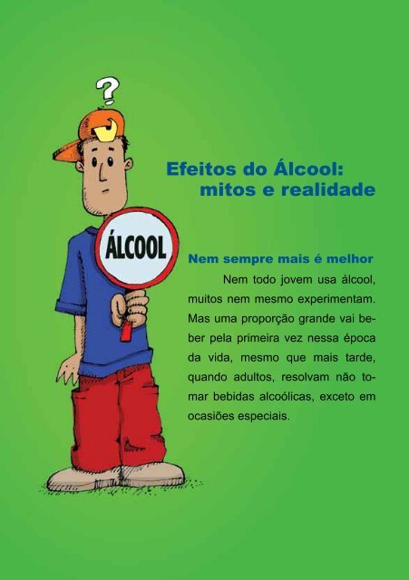 Drogas: Cartilha álcool e jovens - Coordenadoria Estadual Antidrogas