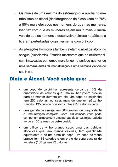 Drogas: Cartilha álcool e jovens - Coordenadoria Estadual Antidrogas