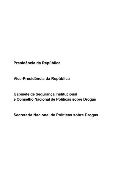 Drogas: Cartilha álcool e jovens - Coordenadoria Estadual Antidrogas