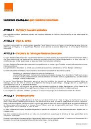 Ligne Résidence Secondaire - France Telecom - Orange