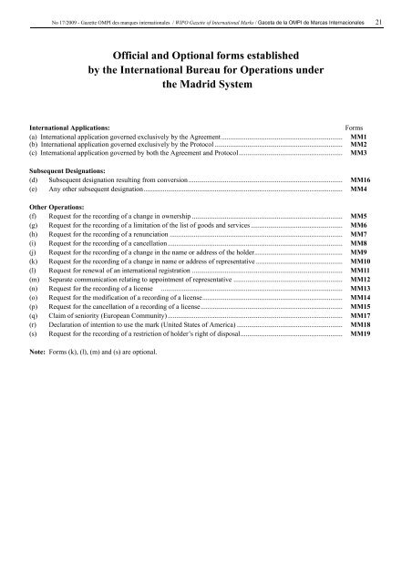 Declarations made by Contracting Parties of the Madrid System ...