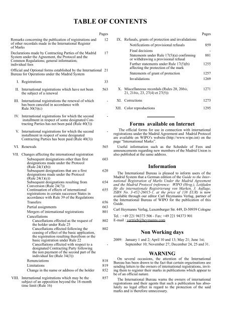 Declarations made by Contracting Parties of the Madrid System ...