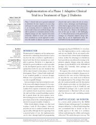 Implementation of a Phase 1 Adaptive Clinical Trial in a Treatment of ...