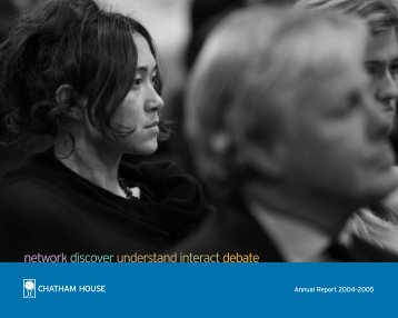 network discover understand interact debate - Chatham House