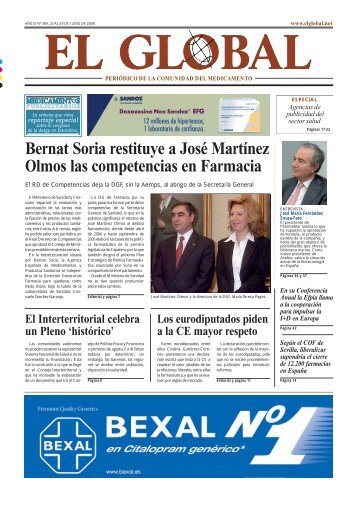 Bernat Soria restituye a José Martínez Olmos las ... - El Global