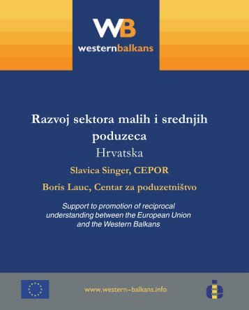 Razvoj sektora malih i srednjih poduzeca Hrvatska - Western ...