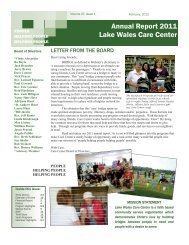 Annual Report 2011 - Lake Wales Care Center