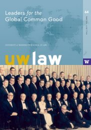 act locally; influence globally - UW School of Law