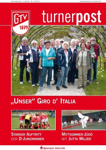 „UNSER“ GIRO D' ITALIA - Gütersloher Turnverein von 1879 eV