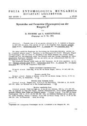 FOLIA ENTOMOLOGICA HUNGARICA