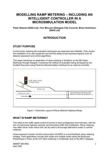 modelling ramp metering - SIAS Transport Planners