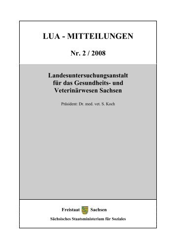 lua - mitteilungen - Landesuntersuchungsanstalt Sachsen - Freistaat ...