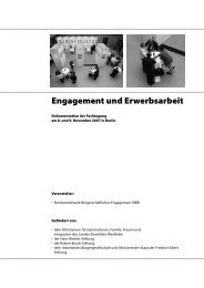 Engagement und Erwerbsarbeit - Quartiersmanagement Berlin