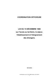 Loi du 15 décembre 1980 - Office des étrangers