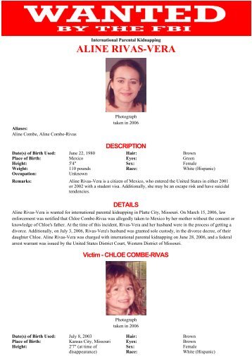 ALINE RIVAS-VERA - FBI