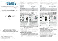 RECHNER Industrie-Elektronik GmbH ... - Rechner Sensors